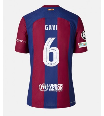 Maillot de foot Barcelona Paez Gavi #6 Domicile 2023-24 Manches Courte